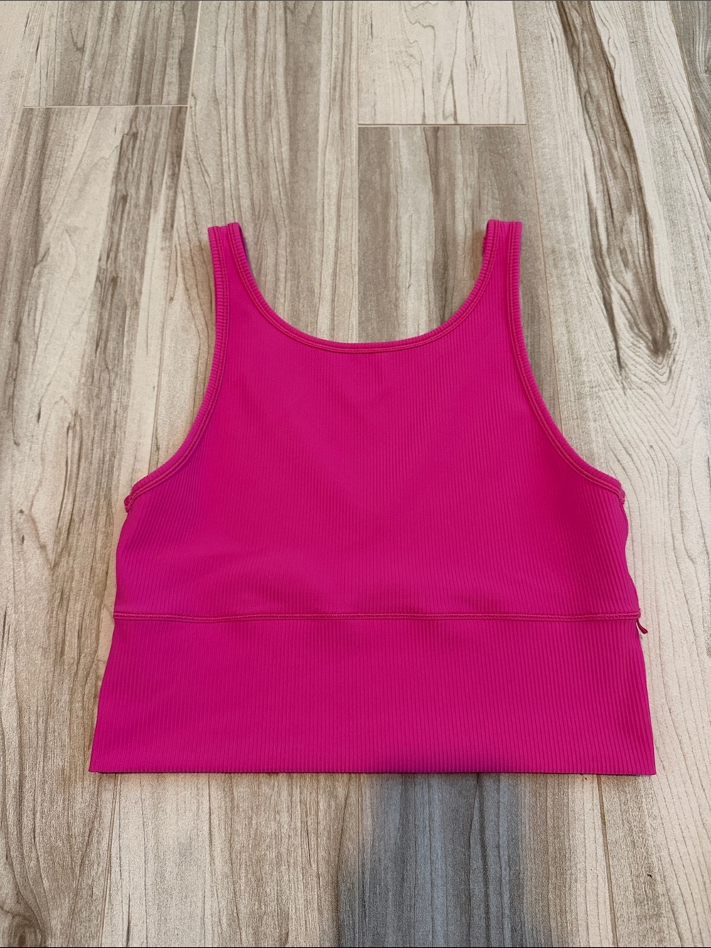 Lululemon Power Pivot Tank Ribbed Pink Size 8